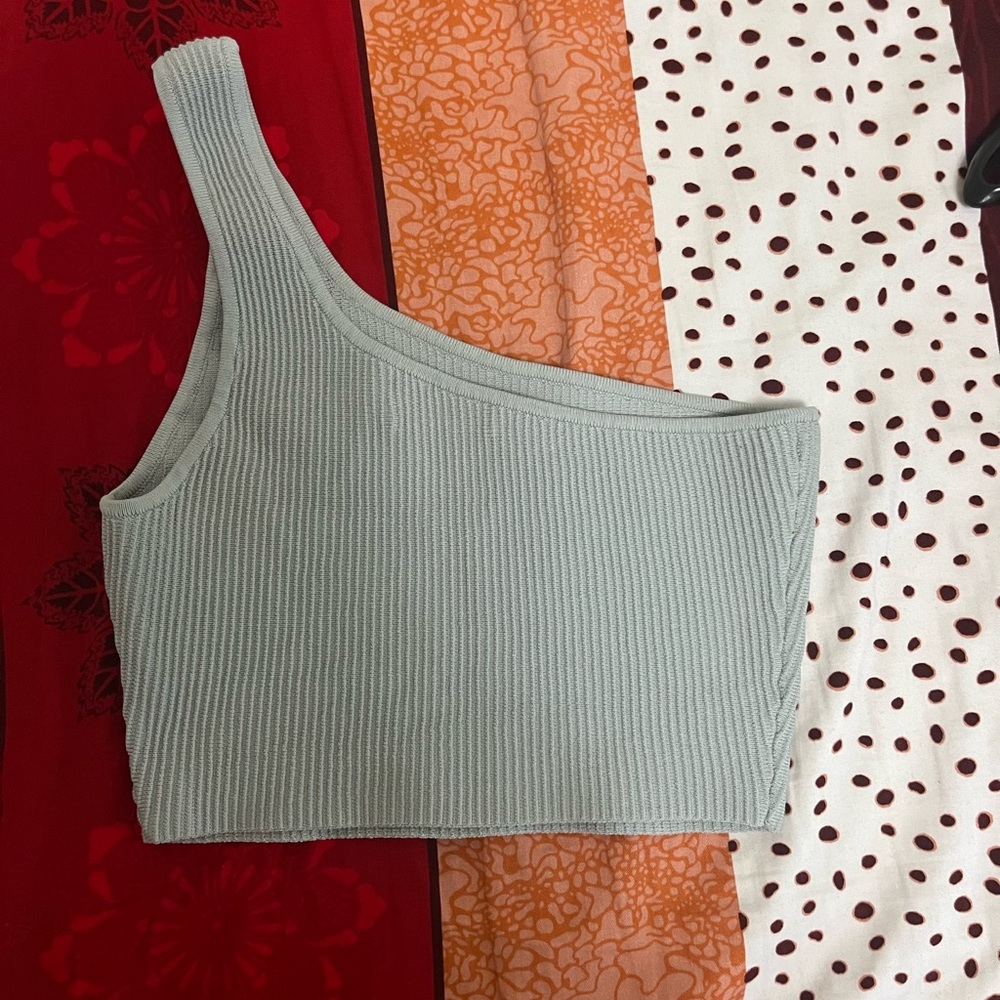 BABATON SCULPT KNIT ONE SHOULDER TOP